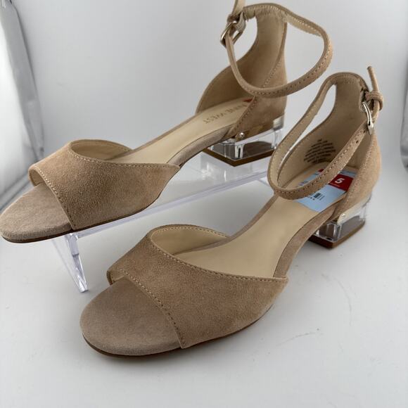 Nine West Women's Volor Heeled Open Toe Natural Sandals Size 5 M NWB - Picture 6 of 12